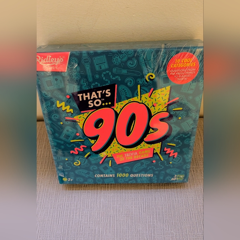 Brand New in Package That's So 90s Trivia Game by Ridley's
